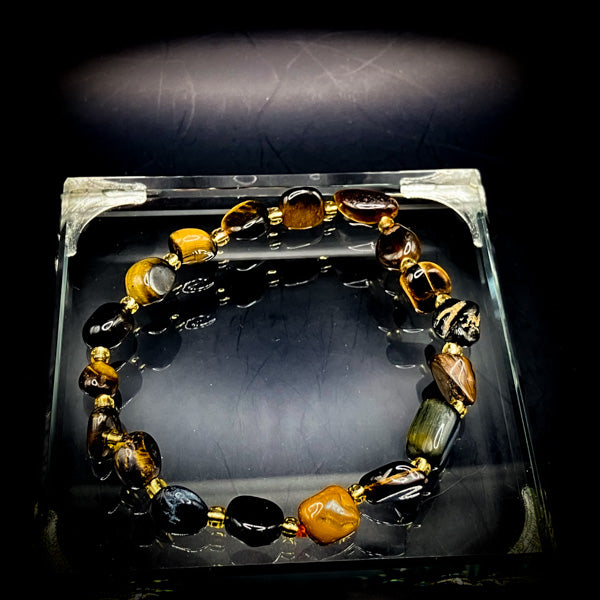 NEW・開運ブレス・金運×勝利!【タイガーアイ・秘伝金魔術】虎眼の降臨