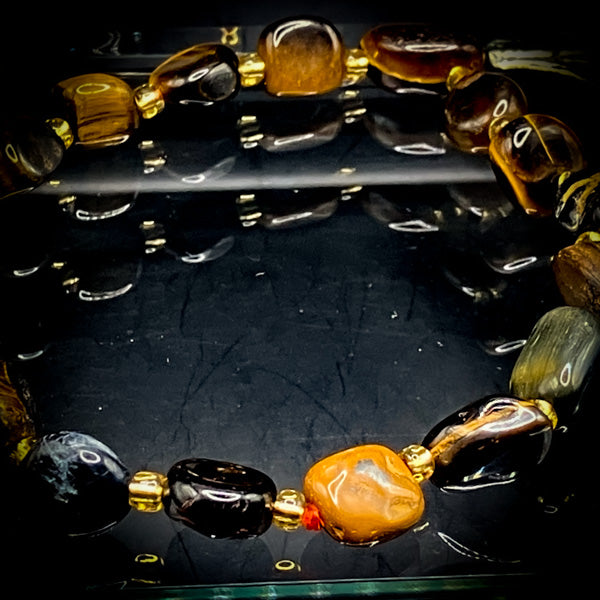 NEW・開運ブレス・金運×勝利!【タイガーアイ・秘伝金魔術】虎眼の降臨