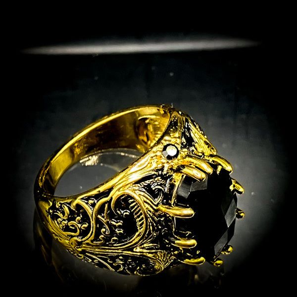 金運・開運・魔術リング【激レア・金運招術】魔王召喚の黒輝＜NEWデザイン＞
