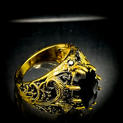 金運・開運・魔術リング【激レア・金運招術】魔王召喚の黒輝＜NEWデザイン＞