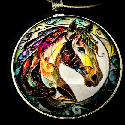 虹の財運を駆ける伝説魔馬の招財具   黒魔術アクセサリー   「虹馬の黄金」