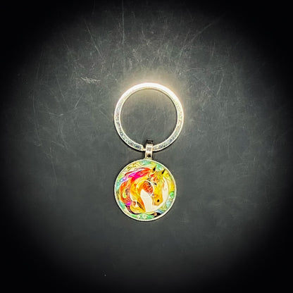虹の財運を駆ける伝説魔馬の招財具   黒魔術アクセサリー   「虹馬の黄金」