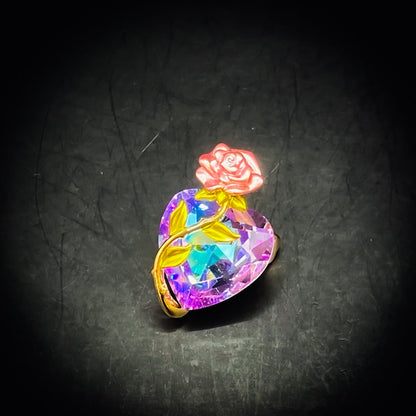 深く惹かれ合う薔薇の恋魔術 黒魔術アクセサリー 「狂薔薇の恋呪」