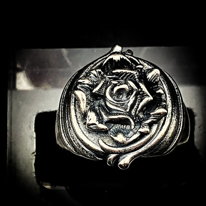 NEW・呪いを反射！【最強鏡魔術】黒薔薇刻印の魔術リング