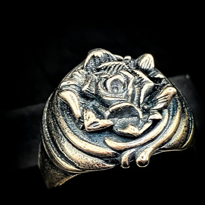 NEW・呪いを反射！【最強鏡魔術】黒薔薇刻印の魔術リング