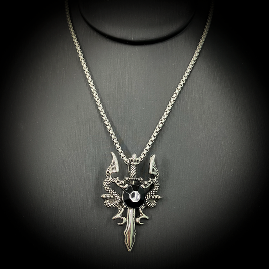 尽きぬ財を巡らせる黒龍金環   黒魔術アクセサリー   「黒龍の金巡」