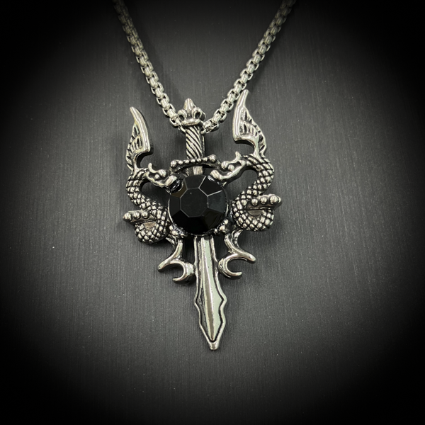 尽きぬ財を巡らせる黒龍金環   黒魔術アクセサリー   「黒龍の金巡」